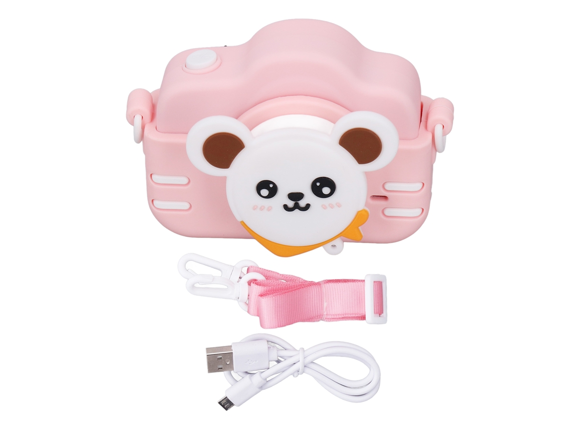 Ats câmera Digital Infantil com Design Cute em Rosa, Câmera Dv para Crianças, Câmera de Vídeo Multilíngue, 3c para Crianças