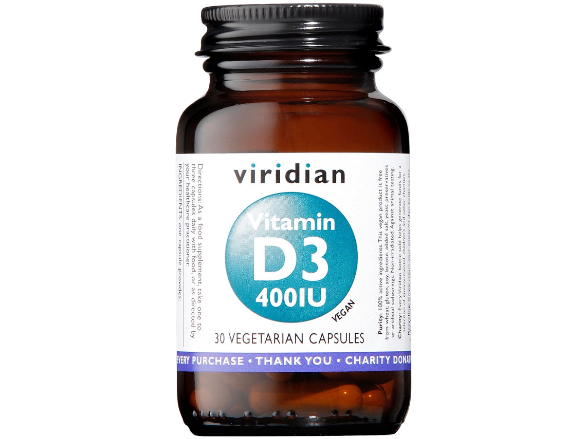 Viridian Vitamin D3 400iu 30's