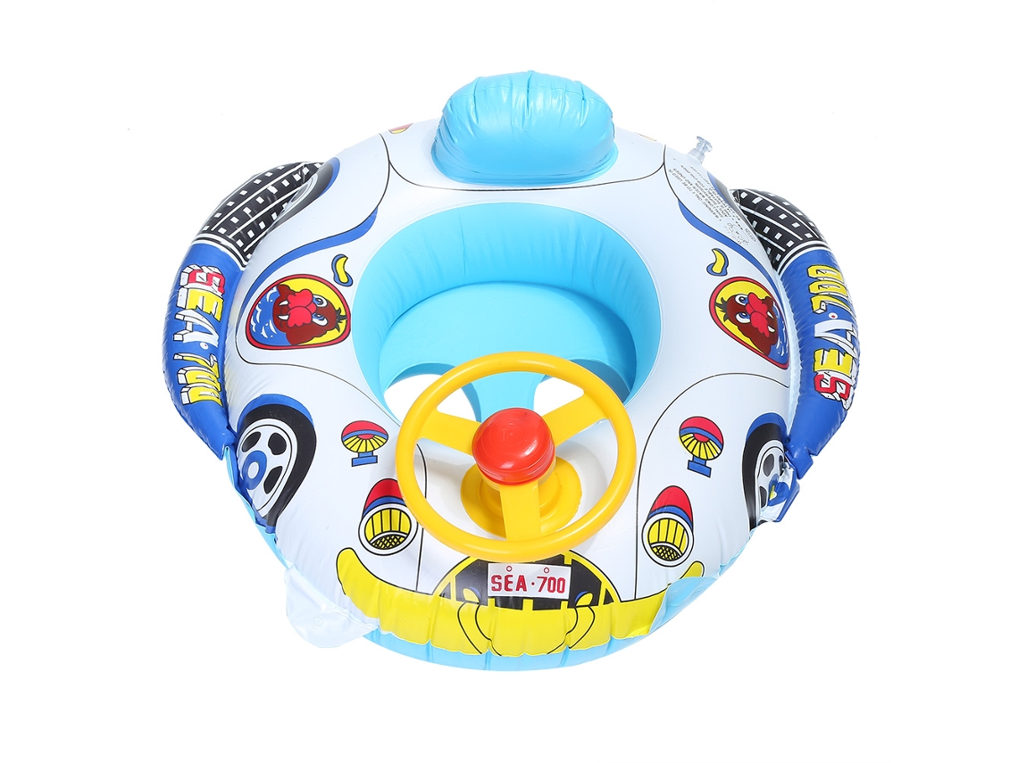 Mali assento Flutuante Infantil Cute Cartoon para Bebê com Aperto Lateral e Abertura para Pernas