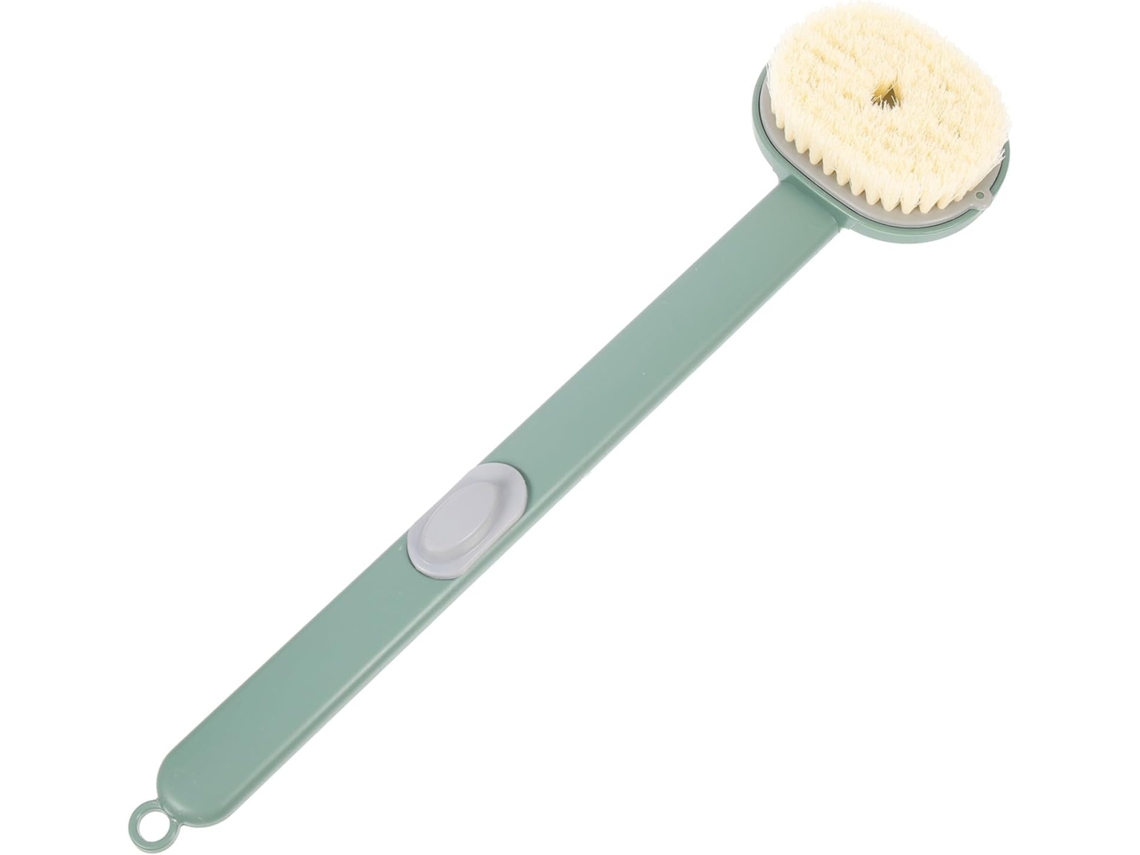 Escova De Banho Esfoliante Corporal Alipis Verde Com Cabo Longo, Escova Ergonômica Para Cuidados Com O Corpo, Banho, Spa