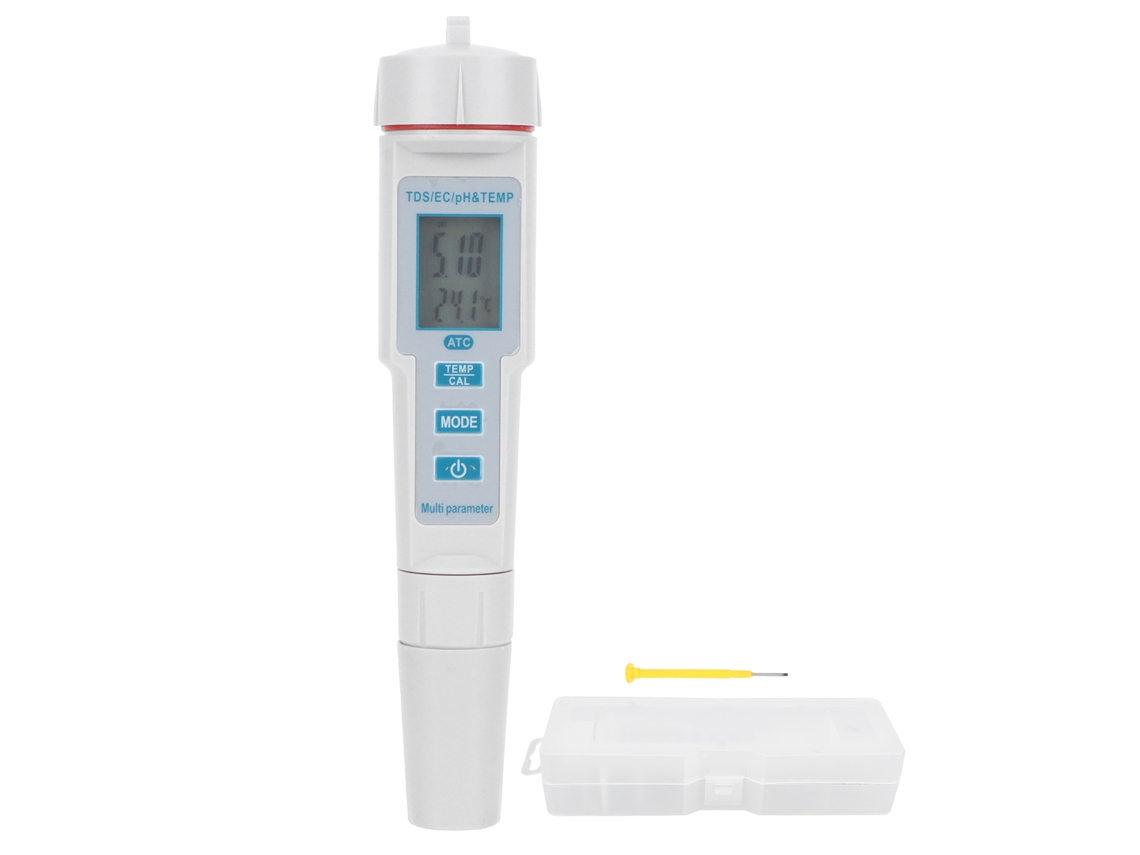 Caneta de teste Primerox para qualidade de água, pH, EC, TDS, temperatura