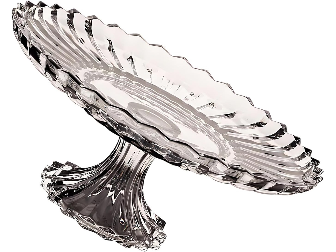 Fruteira De Vidro Com Pedestal Para Decoração De Casa, Cozinha, Centro De Mesa, Bomboniere, Tigela Decorativa