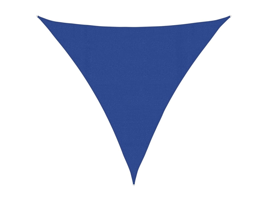 vidaXL Para-sol estilo vela 160 g/m² 4x4x4m PEAD azul