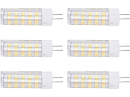 Conjunto De 6 Lâmpadas Acouto G4, 3 Cores De Luz, 220v, Pequenas Lâmpadas De Teto Parede Para Casa E Escritório, Luz