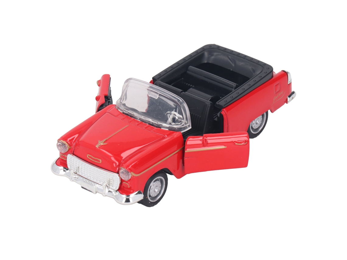 Mali modelo de Carro Esportivo Conversível 1:32 de Liga Metálica com Bateria Vermelho
