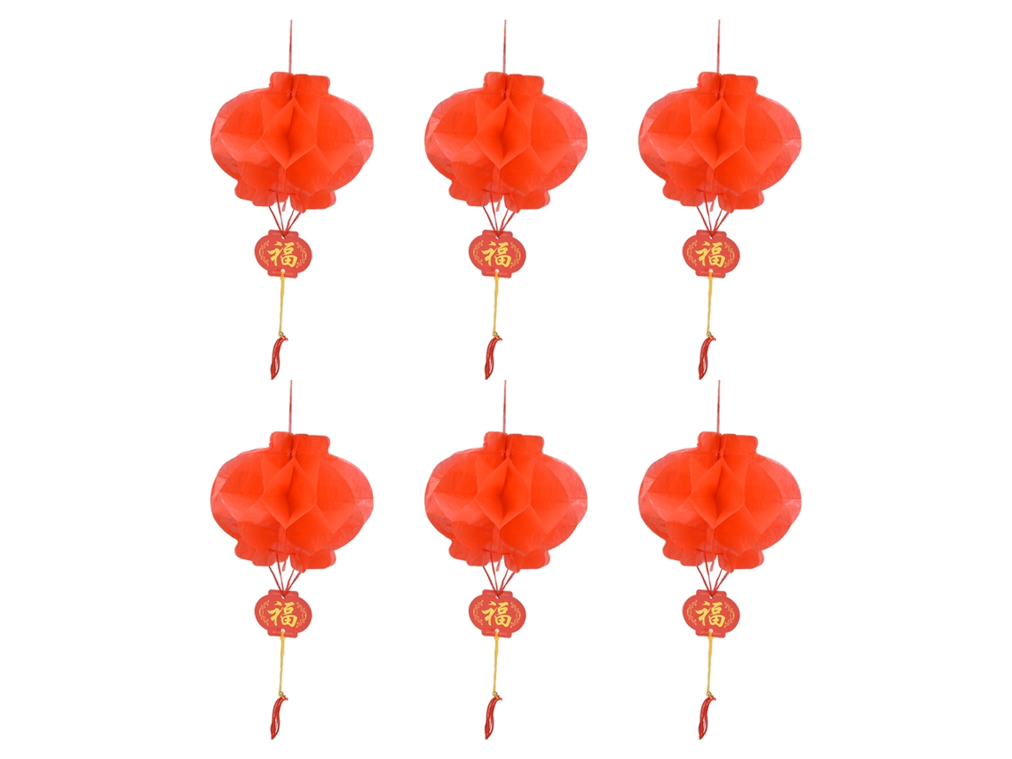 Lanternas Vermelhas Decorativas 20pcs 15cm LAXISCREED