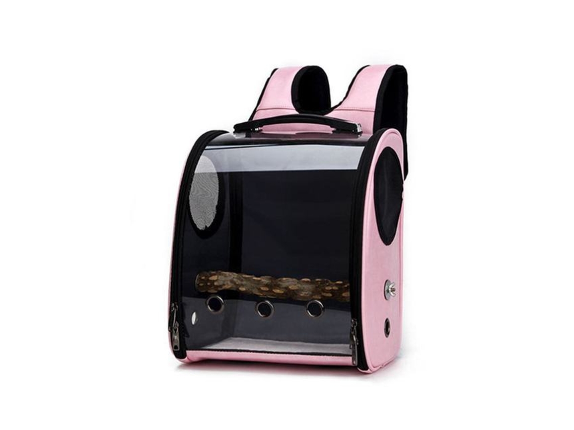 Mochila para Pássaros e Papagaios, com Comedouro, Poleiro e Respirável AQUAFORGE