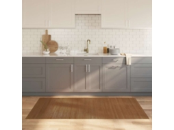 Vidaxl Tapete Retangular 100x200 Cm Bambu Castanho