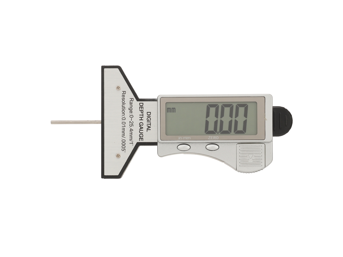 Medidor Digital De Profundidad De Neumáticos Preciso Ajustable Herramienta Para Coches 0‑25.4mm