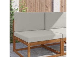 Vidaxl Almofada Para Sofá Externo Poliéster Cinzento 80 X 80 Cm