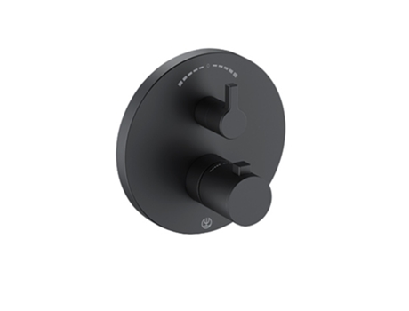 Misturadora Termostática Encastrável De Banheira E Duche Kludi Nova Fonte Purista, Parágrafo 2 Consumidores, 208303915, Cor Preto Mate