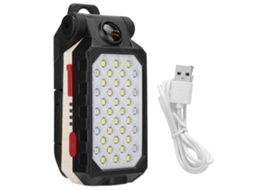 Lâmpada de Trabalho LED Portátil Recarregável USB com Ímã para Reparos de Carro | S/MARCA
