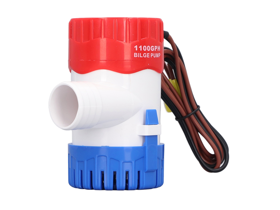 Bomba De Calhas Elétrica Semi-automática Para Barco 1100gph Pequena Marinha Dc12v