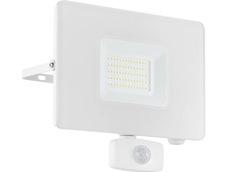 Candeeiro Exterior de Parede EGLO Faedo 3 Sensor 50W Branco — LED | Sensor 120° | Alumínio e Vidro
