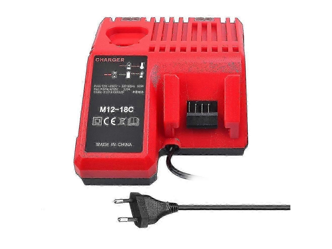 Lurelia Carregador De Bateria 12-18v 50-60hz 12v 14,4v 18v Compatível Milwaukee Com Proteção 14v
