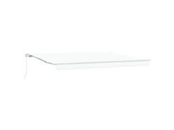Toldo Retrátil Manual Branco Vidaxl Branco Poliéster