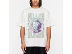Rockinstone Killer Klowns Pastel Popcorn White Adult T-shirt Size:m