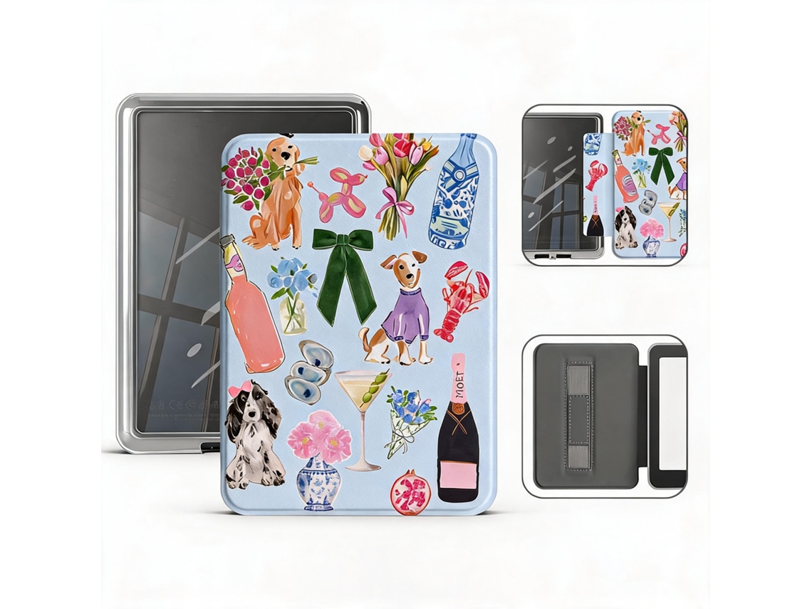 Capa Hibbent Protetora De E Reader Para Kobo Clara Colour N367/clara Bw N365/clara 2e N506 6 Polegadas (estilo Separável-yu461)