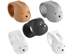 Batentes De Porta De Parede Macios E Anticolisão Em Formato De Coelho, Feitos De Silicone.
