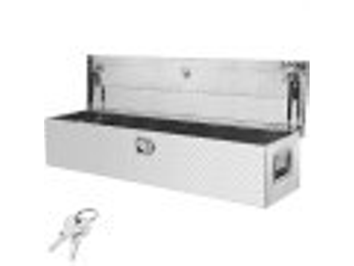 VEVOR 48 X 15 X 15 Caixa de Ferramentas de Barra de Alumínio Resistente para Pegar Cama de Caminhão