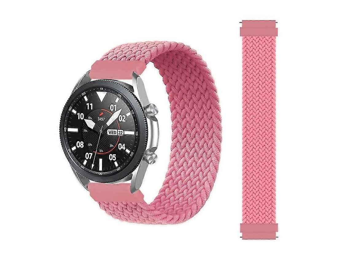 Pulseira De Nylon Trançado Ajustável E Elástica Para Samsung Galaxy Watch Active / Active2 40mm / Active2 44mm, Tamanho: 155mm (arco-íris)