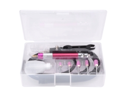 Lápiz Grabador Neumático Rojo Rosa Mini Mezclador De Matrices Aire Micro 65000rpm Con Tubo Silencioso