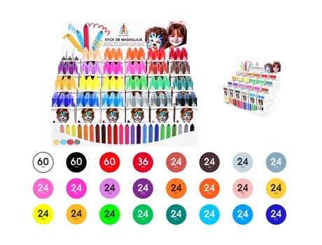 Display de barra acrílica 696 Face Stick 35x17,5x30 cm