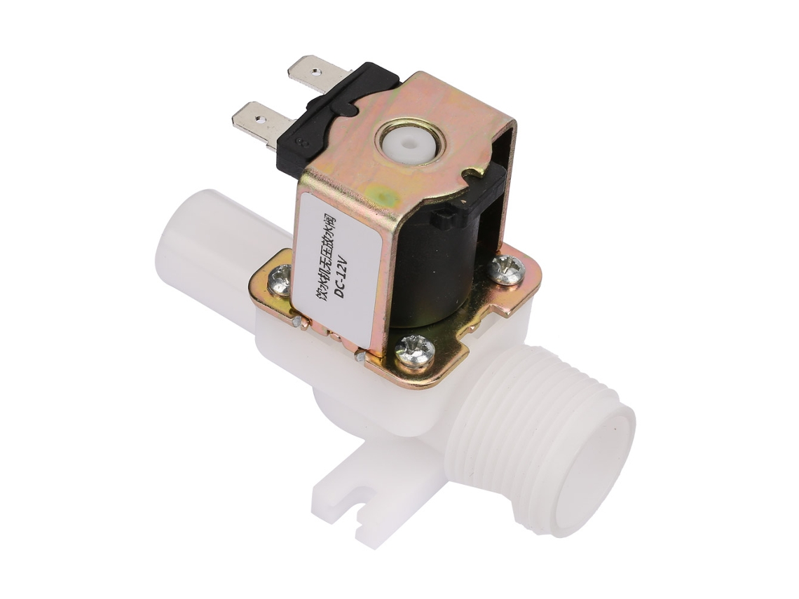 Válvula Solenoide De Plástico Dc 12v Laxiscreed Para Água E Controle Elétrico