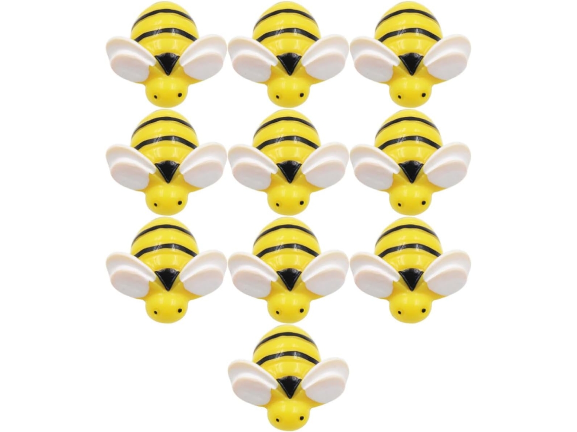Tachinhas Decorativas Em Formato Abelha Para Iluminar Mensagens E Cartões, 30 Unidades, Abs E Ferro Feitas, Ideais