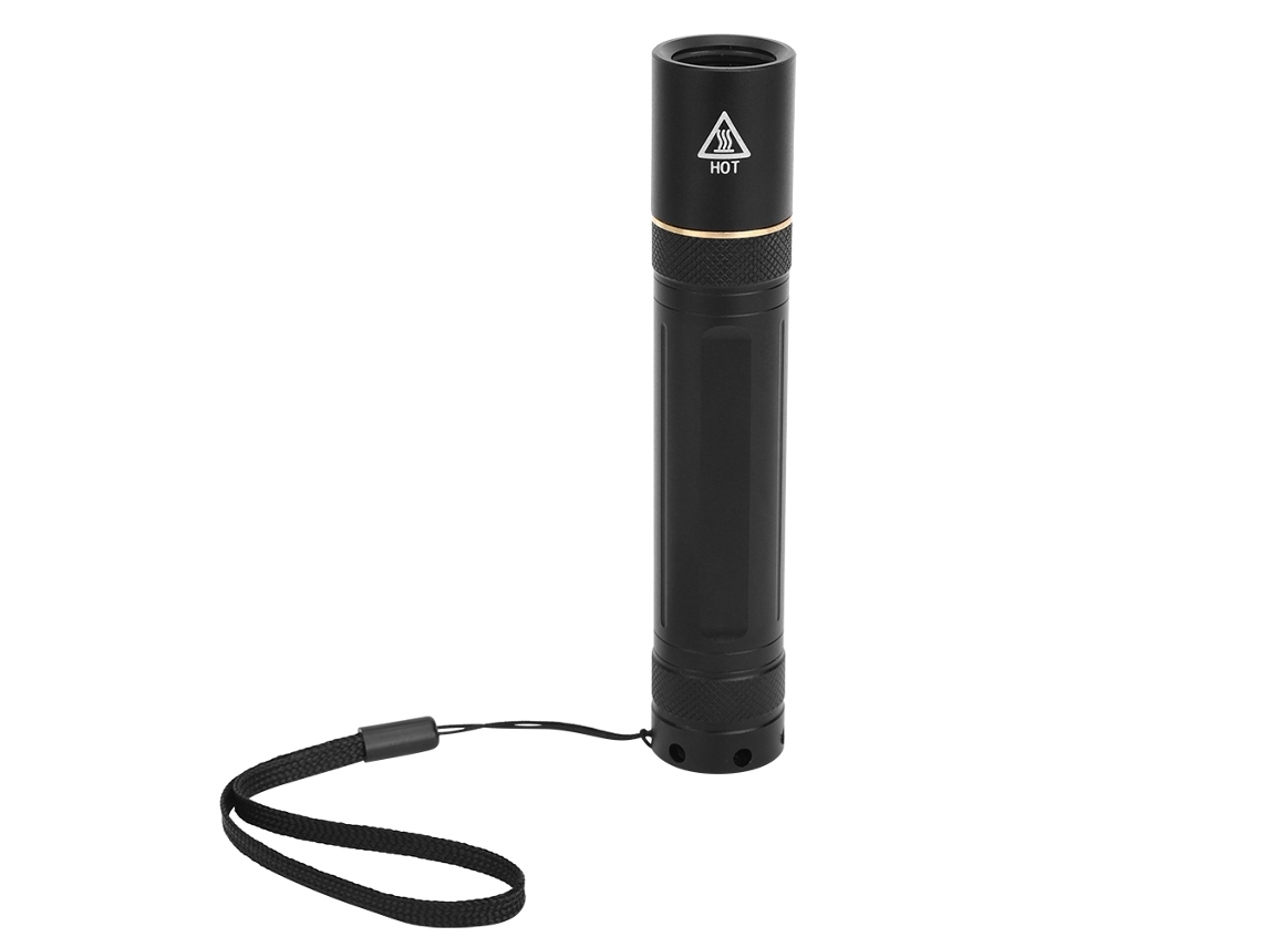 2026 lanterna Led de Alta Potência 5w Luz Ultravioleta 360nm Detector de Fluorescentes e Notas Antifalsas Preto