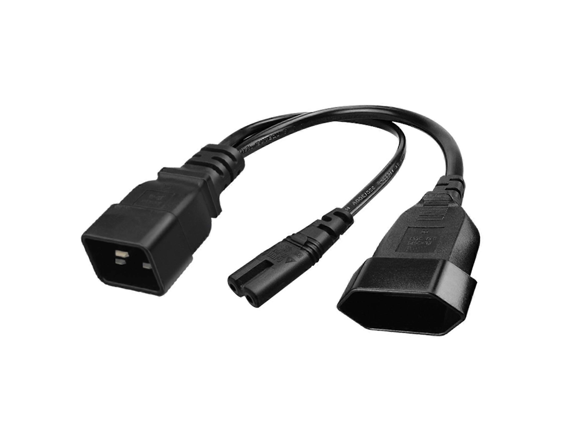Lurelia Cabo De Alimentação C20 Para C7, 0mm, 2x0, 250 V, Interruptor Integrado, Monitores