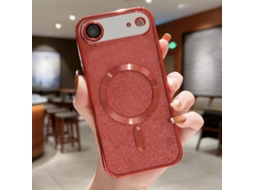 Capa De Tpu Para Iphone Air - Glitter - Acabamento Eletroplástico - Magsafe