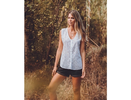 Blusa Isla Bonita By Sigris 1X50X65Cm Branco