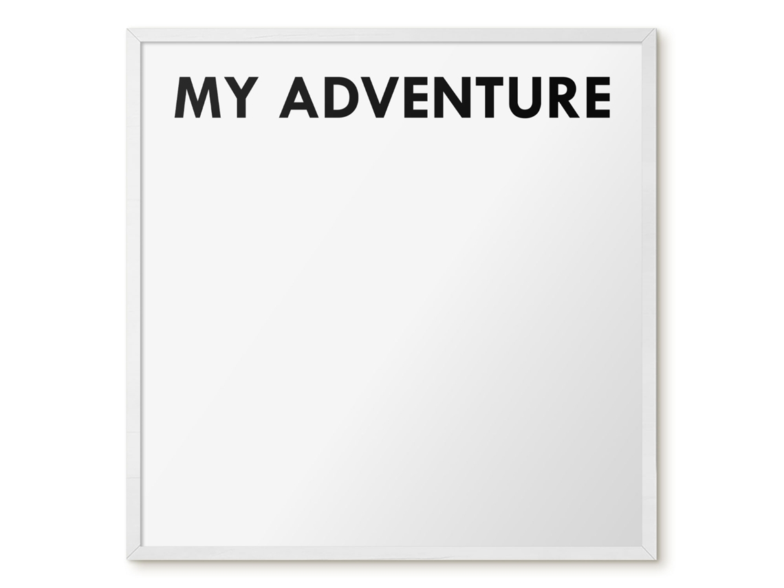 Magnetic Glass Board My Adventure For The Hall Espelharte (50x50 Cm)