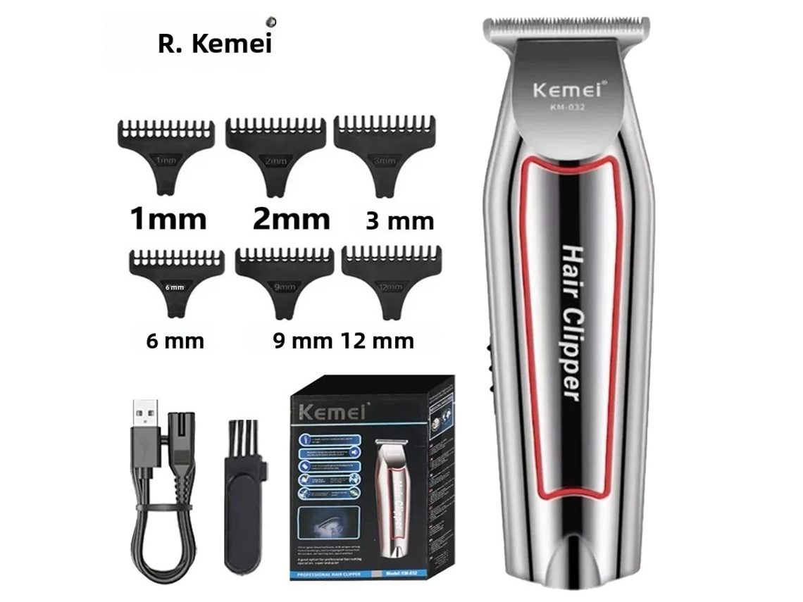 Conjunto De Aparador De Cabelo E Barba Elétrico Mdug (6 Pentes)