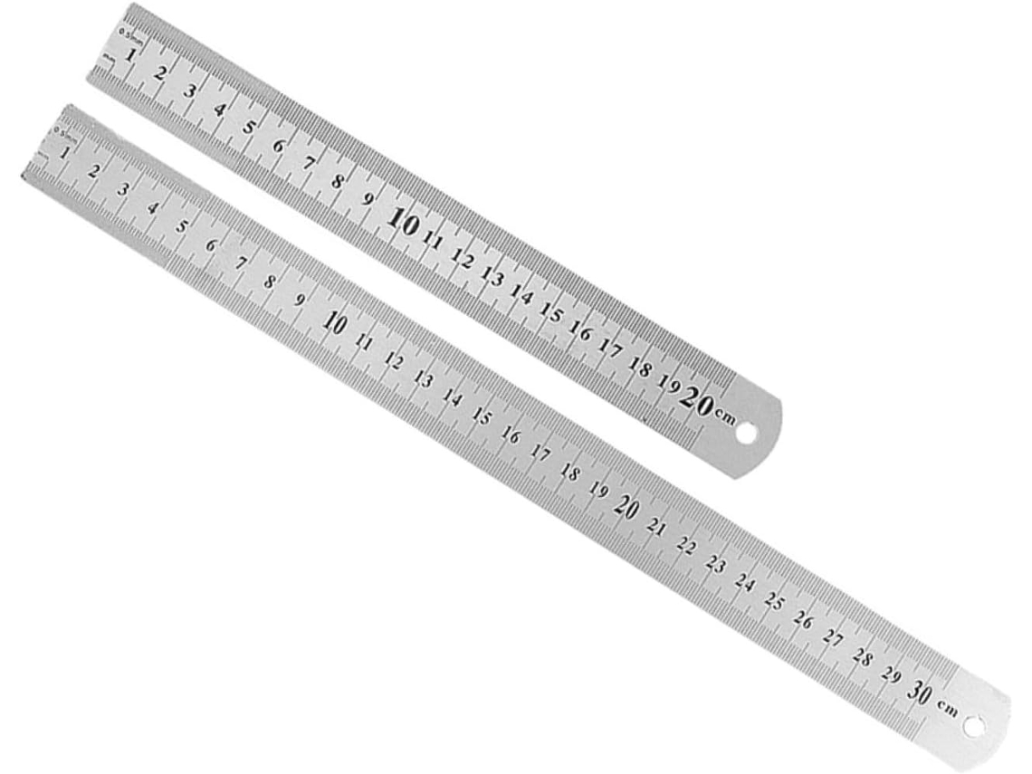Carretel de água de aço inoxidável de 2 peças com ferramentas de medição de precisão para mesa e desenho, durável e compatível com laptops.
