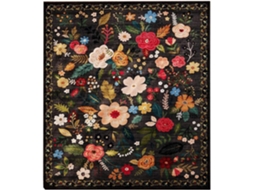 Tapete Boho, Antiderrapante E Macio, Com Estampa Floral E Lavável, Ideal Para Sala De Jogos Grande