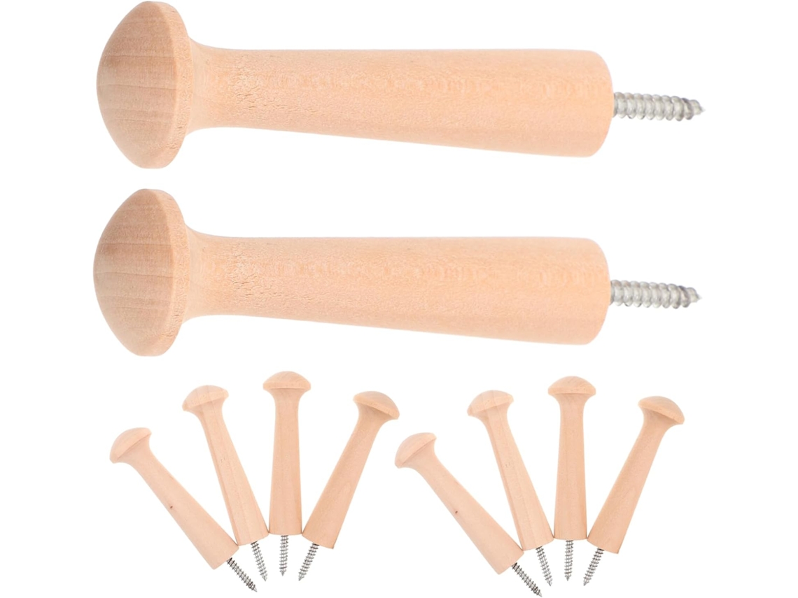 10 3,8 10, Ganchos De Madeira Natural Para Roupas, Prendedores De Roupa Shaker De Madeira,