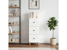 Vidaxl Gabinete De Gavetas Branco 33 X 34,5 X 90 Cm