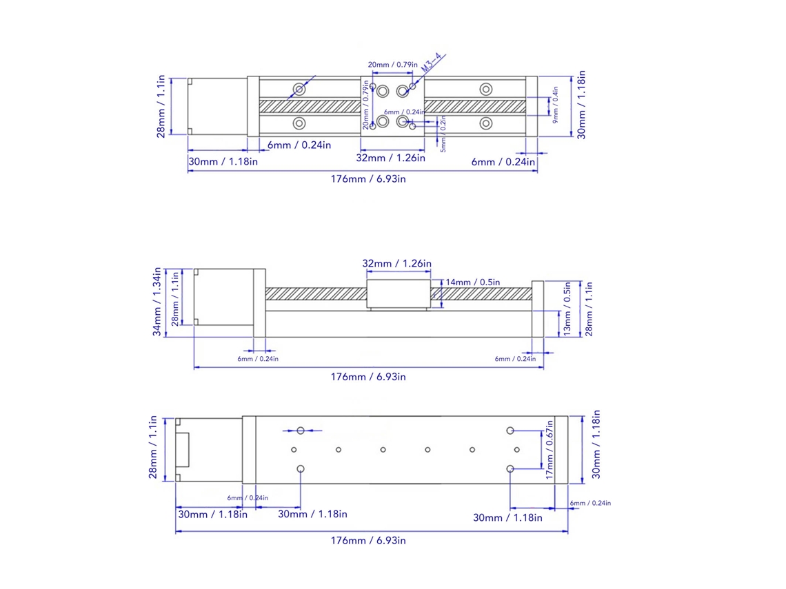 Laxiscreed Mesa De Deslizamento Linear De 150mm De Alta Precisão Com Liga De Material