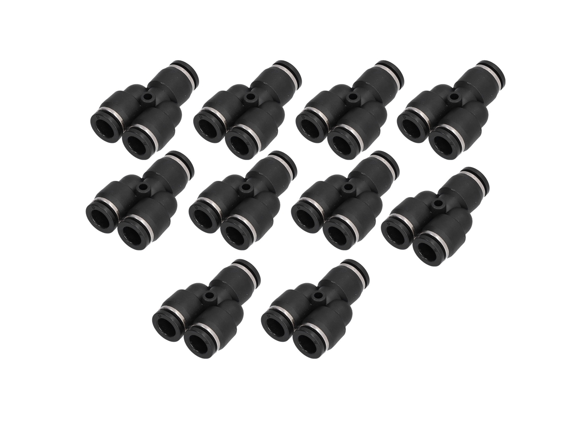 Conector De Manguera Divisor 3 Vías Engranado Diámetro Interior 6mm Desmontable Sellado Hermético Para Equipos De Automatización