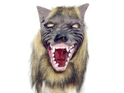 Laxiscreed Máscara Halloween Horror De Diabo Com Cabeça De Lobo Para Festa