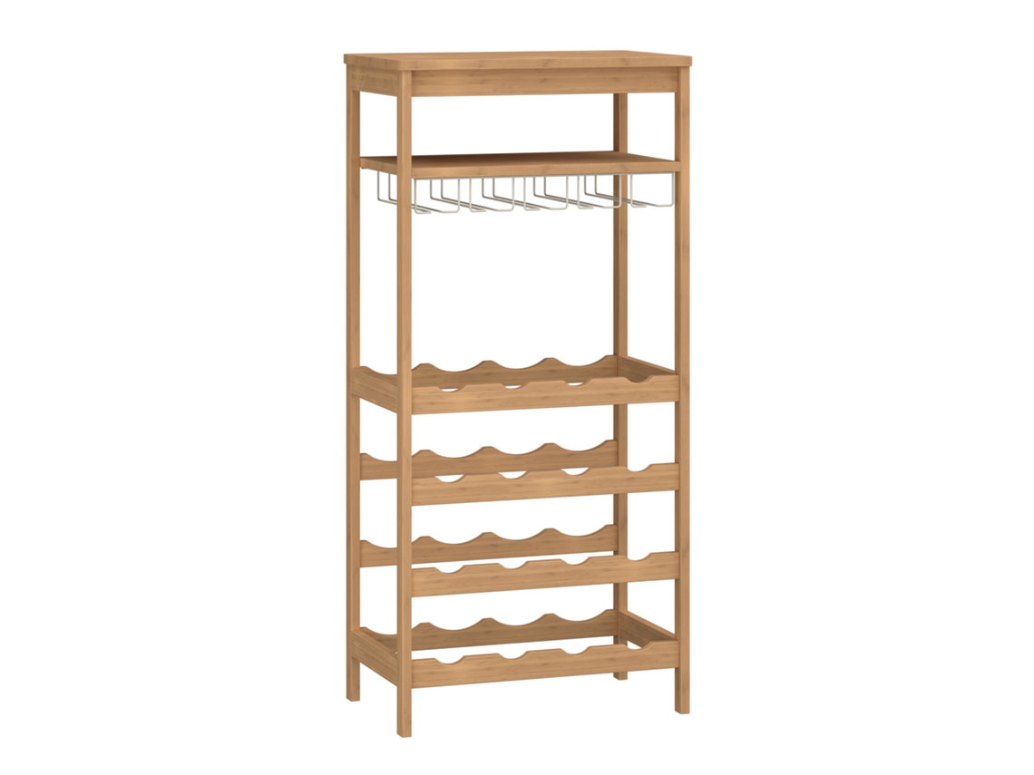 Garrafeira Fillby Para 16 Garrafas Bambu 100x47x29cm Natural [EN.CASA]