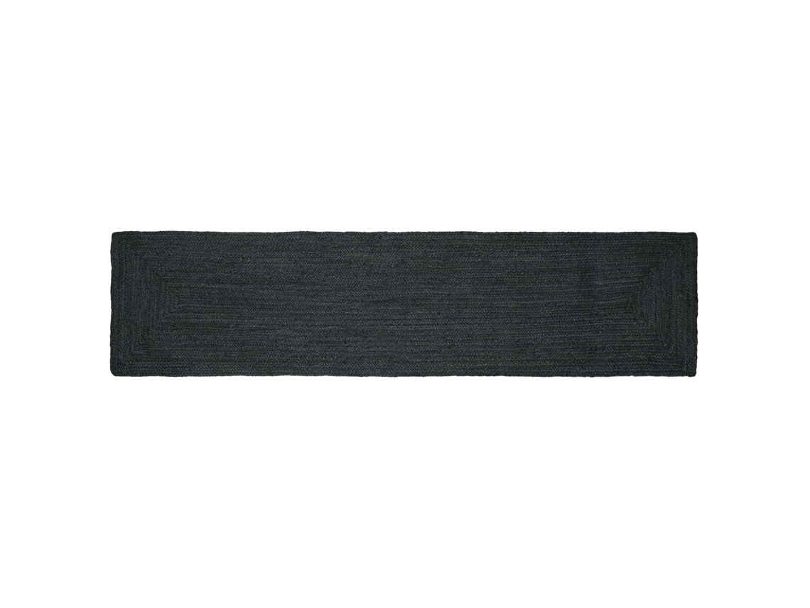 Vidaxl Tapetes De Área Retangular Cinzento-escuro 60 X 300 Cm Juta
