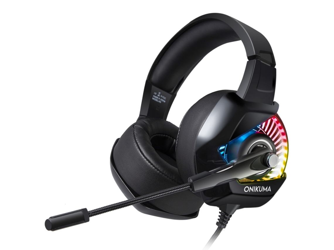 Auscultadores Gaming ZRUXE K6 com Som Surround, Microfone e Cancelamento de Ruído