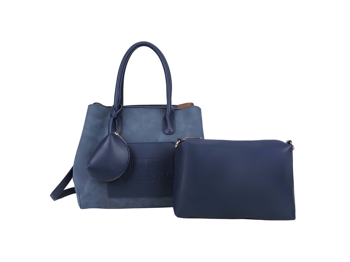 Bolsa De Mão Feminina Lavana Com Efeito Camurça Com Bolso Removível