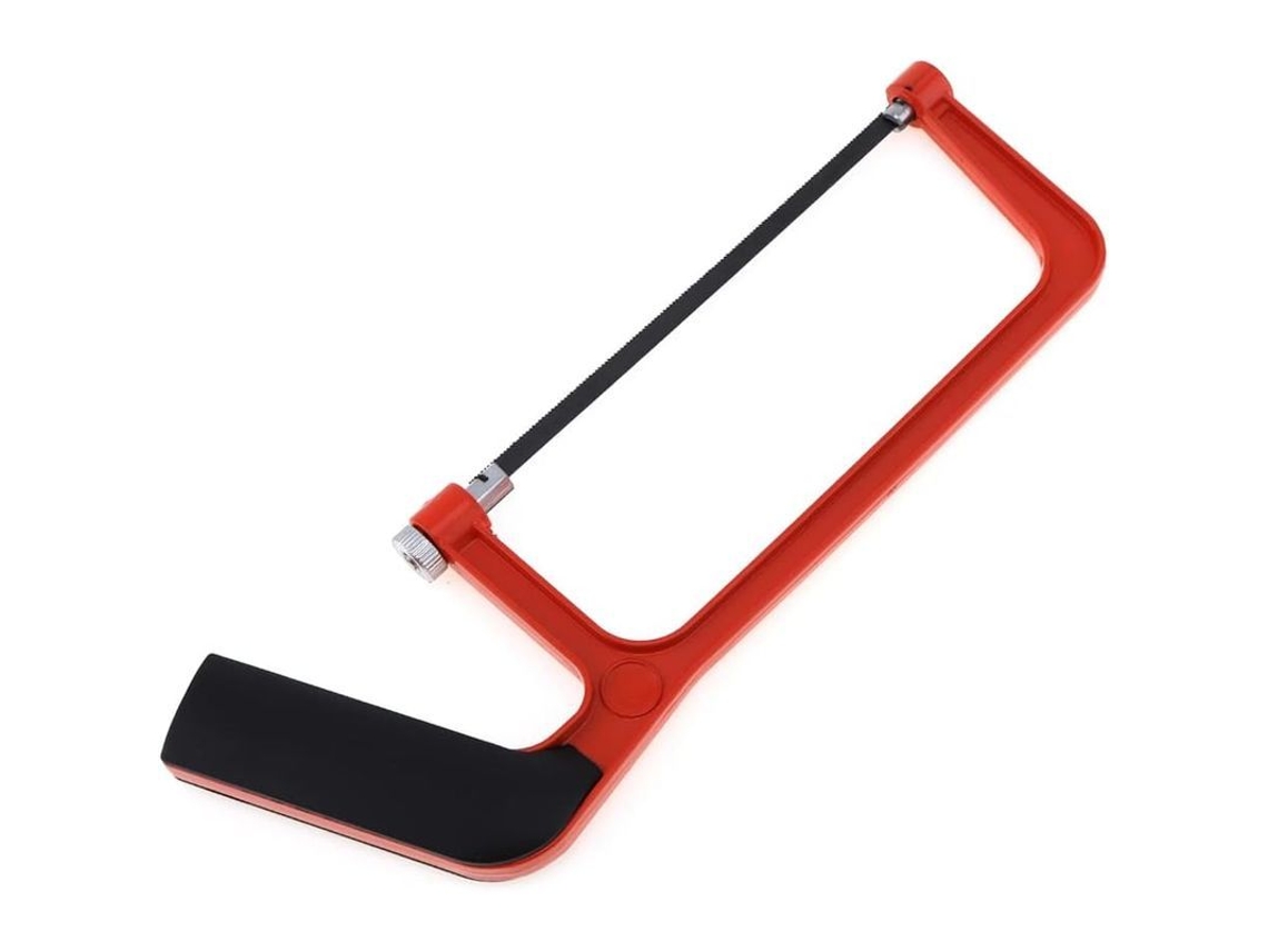 Conjunto de serra de fio de 150 mm e caixa de esquadria ajustável com ângulos de 45°/90° em aço leve vermelho