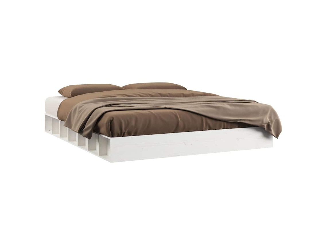 Bed Frame, Bed Frames Vidaxl Branco Madeira (160 X 200 Cm)