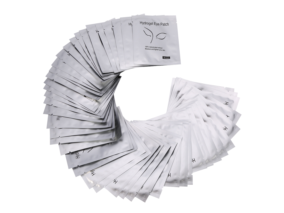 Pads De Hidrogel Para Sobrancelhas Estendidas Sem Pelúcia Olhos Inferiores (10 Pares Silver Beauty Face)