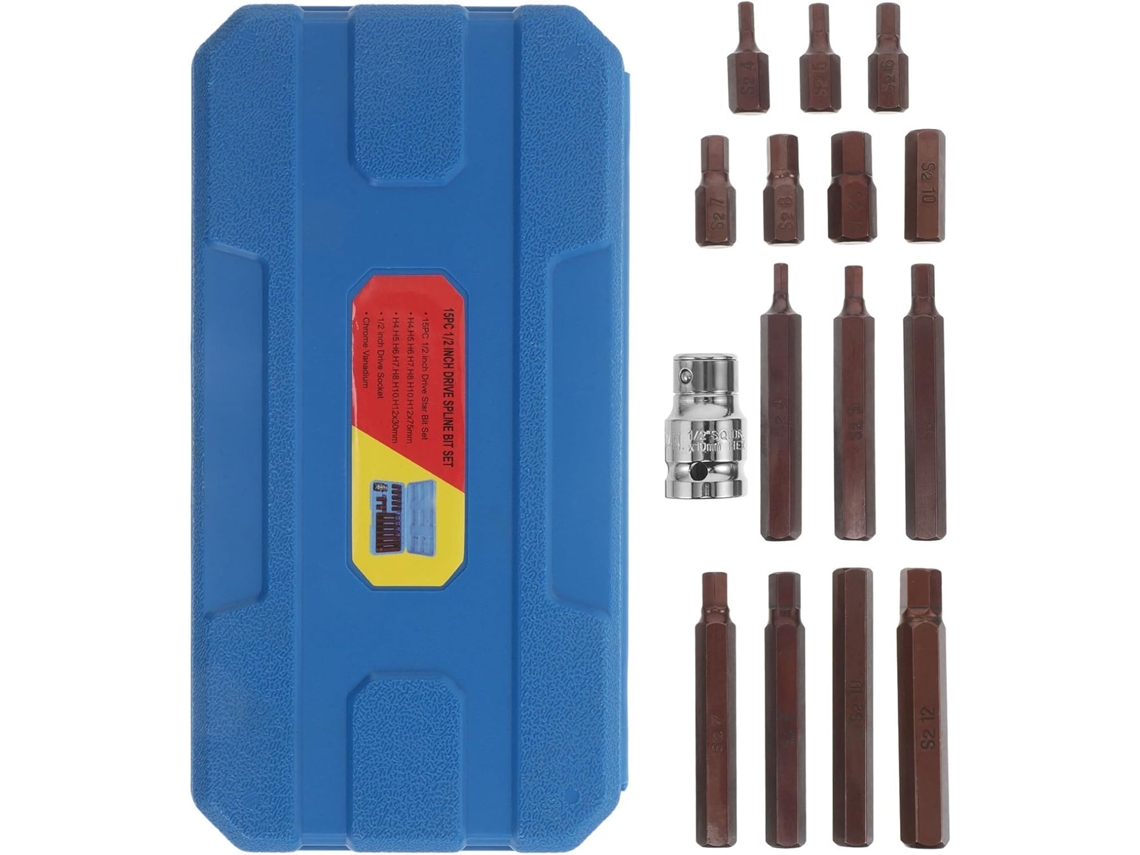 Kit de Soquetes Topbathy Amosfun 15 peças, adaptador 1/2 polegadas, estojo